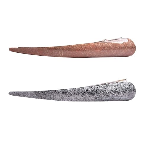 2 Pack Large Metal Claw Duckbill Alligator Clips For Thick or Heavy Hair Beak Cellulose Acetate Hair Clips Teeth Hair Barrettes No Slip Grip Hair Beauty & Personal Care ovche
