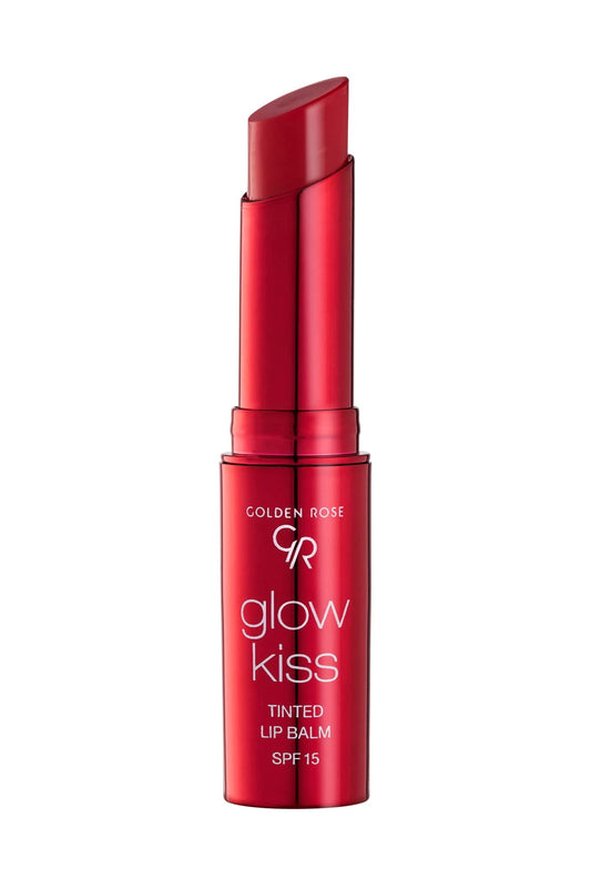 Golden Rose Cosmetics Glow Kiss Tinted Lip Balm with SPF15, Vegan Formula (Strawberry) Beauty and Personal Care Golden Rose
