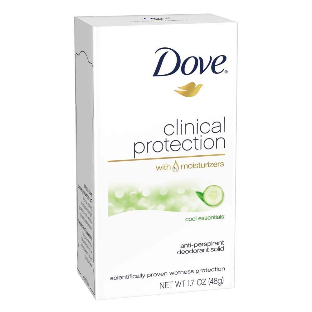 Dove Clncl Prtct Cool Ess Size 1.7z Dove Clinical Protection Cool Essentials Antiperspirant Deodorant Beauty and Personal Care Dove
