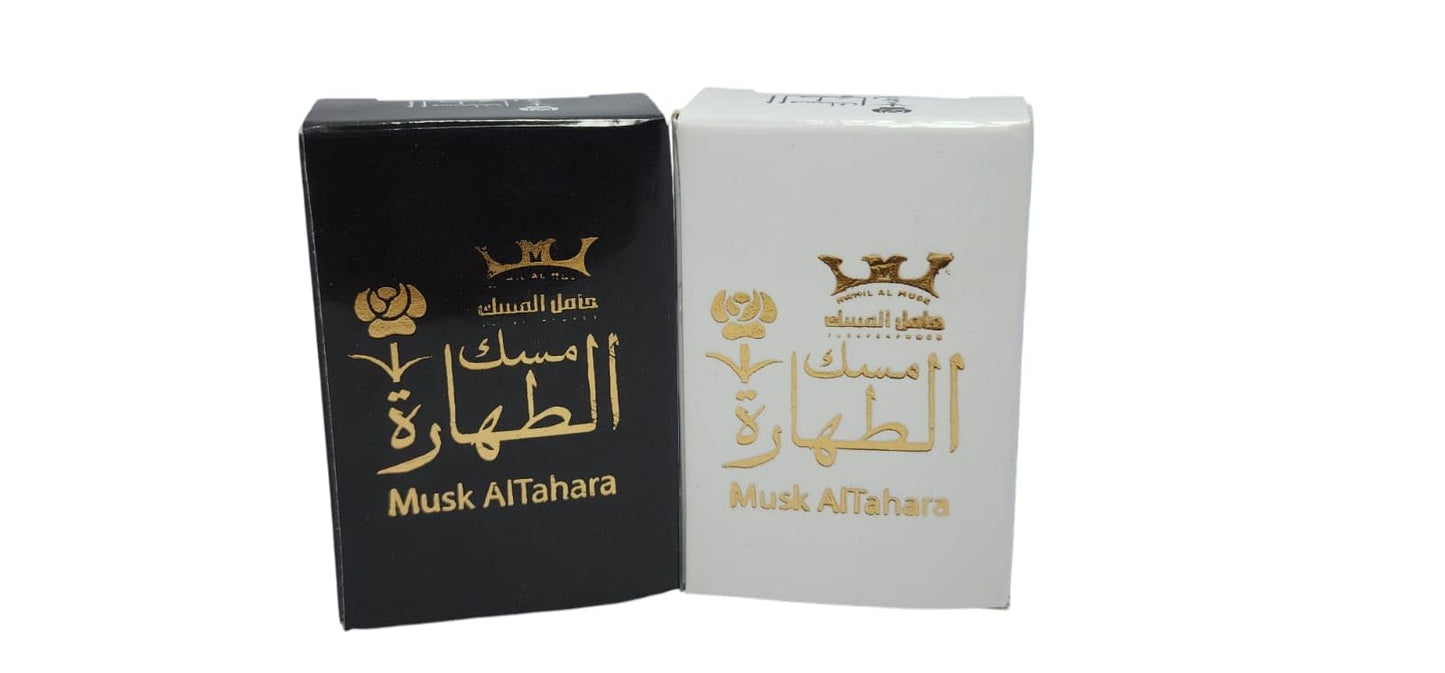 1 Pack Mesk AL Tahara Black and 1 Pack Musk AlTahara White for Women Fortune for Saudi Arabia Pure Perfume 2 x 5 ml Alcohol Free Body Fragrance Beauty & Personal Care Musk AL tahara