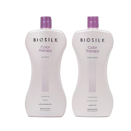 BioSilk Color Therapy Shampoo & Conditioner Duo, Gently Cleanses & Replenishes Moisture, Sulfate, Paraben, & Cruelty-Free, 34 Oz (Pack of 2) Beauty & Personal Care BioSilk