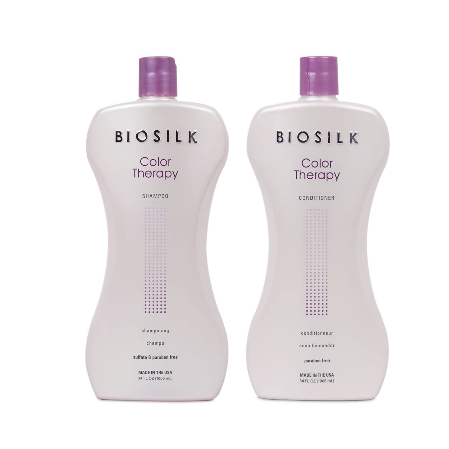 BioSilk Color Therapy Shampoo & Conditioner Duo, Gently Cleanses & Replenishes Moisture, Sulfate, Paraben, & Cruelty-Free, 34 Oz (Pack of 2) Beauty & Personal Care BioSilk