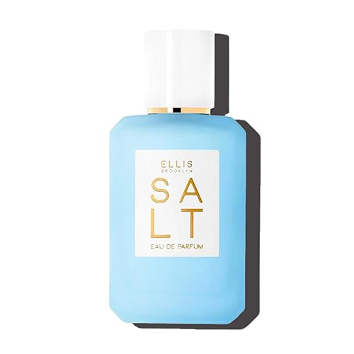 Ellis Brooklyn Salt Eau de Parfum, Fragrance with Ambergris, Tahitian Tiare, Ylang Ylang & Sandalwood - Tropical, Sensual Scent for Women - Vegan Beauty & Personal Care Ellis Brooklyn