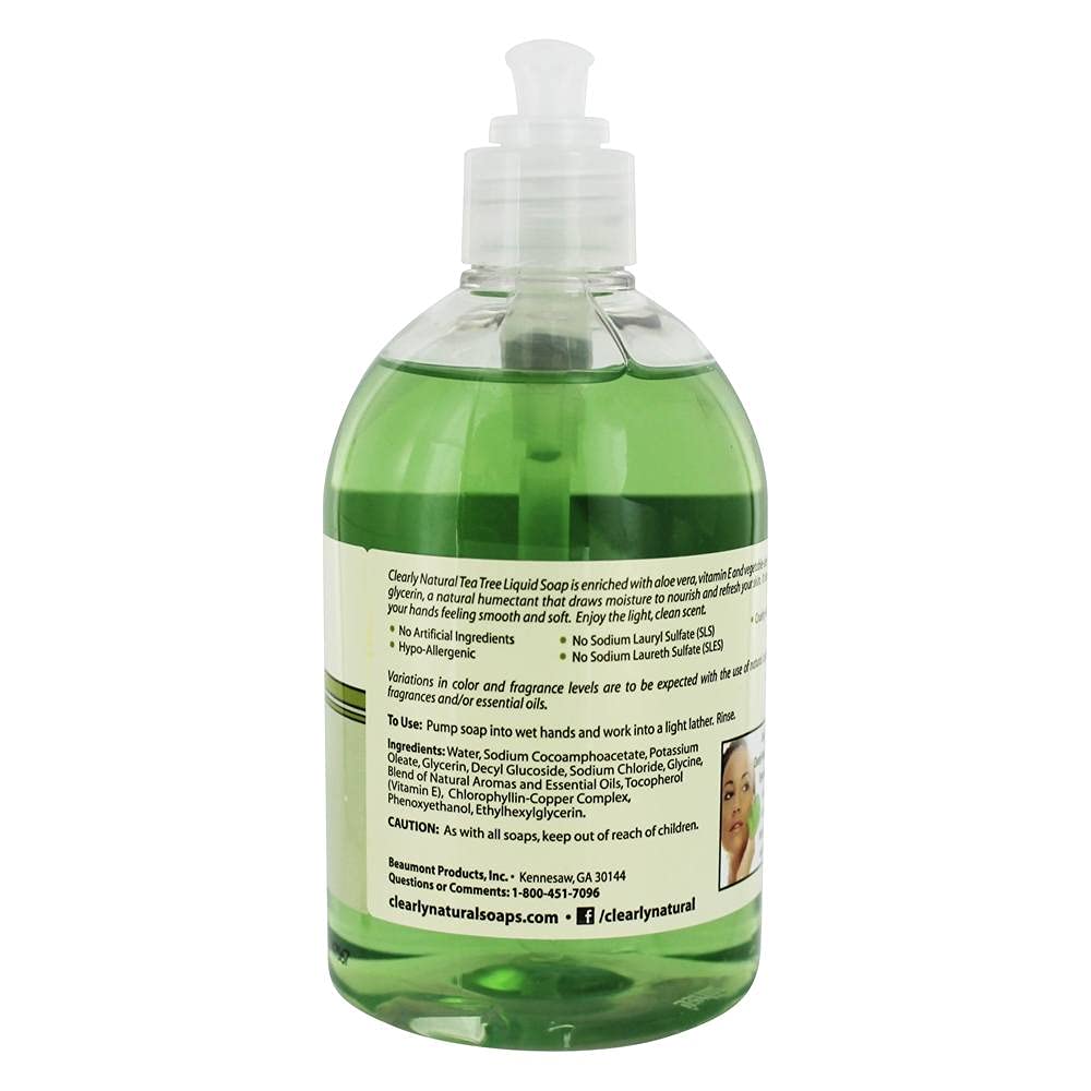 Clearly Natural Liquid Soap With Pump Tea Tree - 12 fl oz Beauty & Personal Care Clearly Natural