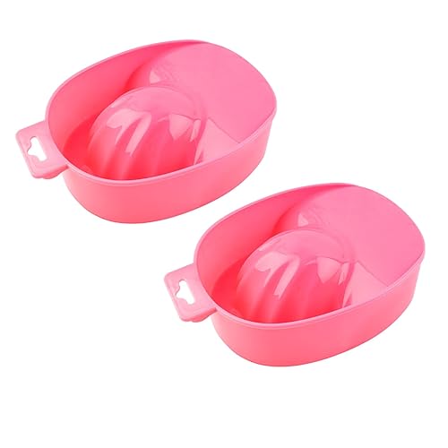 Framendino, 2 Pack Nail Soak Tray Manicure Bowl Soaker Bowls Red Beauty & Personal Care Framendino