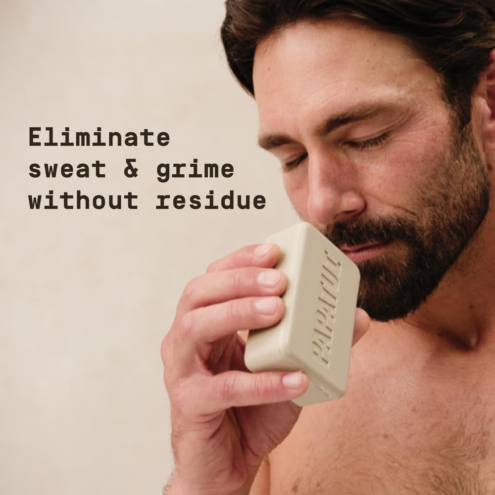 PAPATUI by Dwayne Johnson Enriching Bar Soap for Men | Hydrating Daily Cleanser | Moisturizes with Mango Butter and Avocado Oil | Cedar Sport | 7oz Beauty & Personal Care PAPATUI