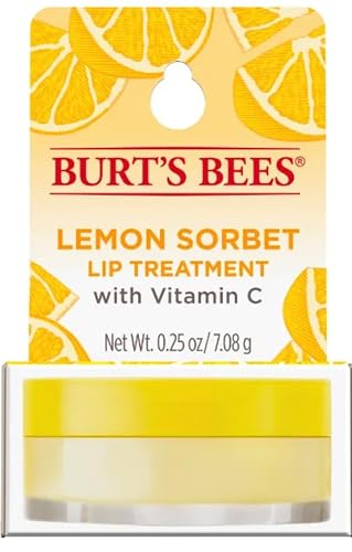Burt's Bees 100% Natural Origin Lip Treatment with Sea Minerals Sweet Mint (Lemon Sorbet) - Hydrating, Moisturizing, Nourishing, Uplifting Lip Balm Beauty & Personal Care Burt's Bees