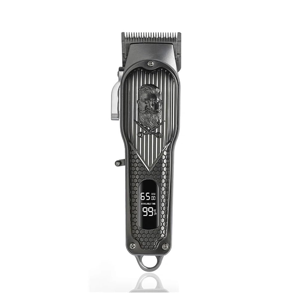 EWKYLSEM Razors Hair Clipper, Professional Electric Hair Clipper USB Charging LED Smart Display Screen Multi-Functional high Power Hair Clipper(Bronze Beauty and Personal Care EWKYLSEM