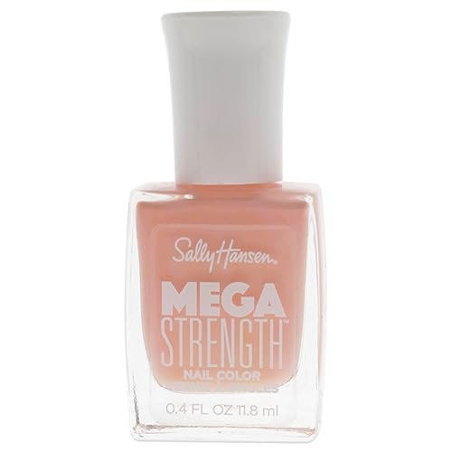 Sally Hansen Mega Strength Nail Color, I Ap-peach-iate You, .4 Fl Ounce, Jewel Very Cheery, 0.4 Fl Ounce Beauty & Personal Care Sally Hansen