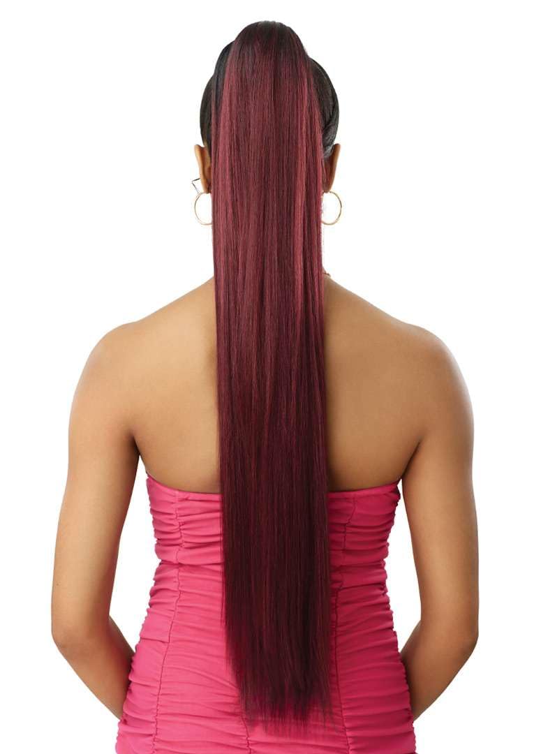 Outre Pretty Quick - Wrap Pony - Bone Straight 34" (JET BLACK 1)