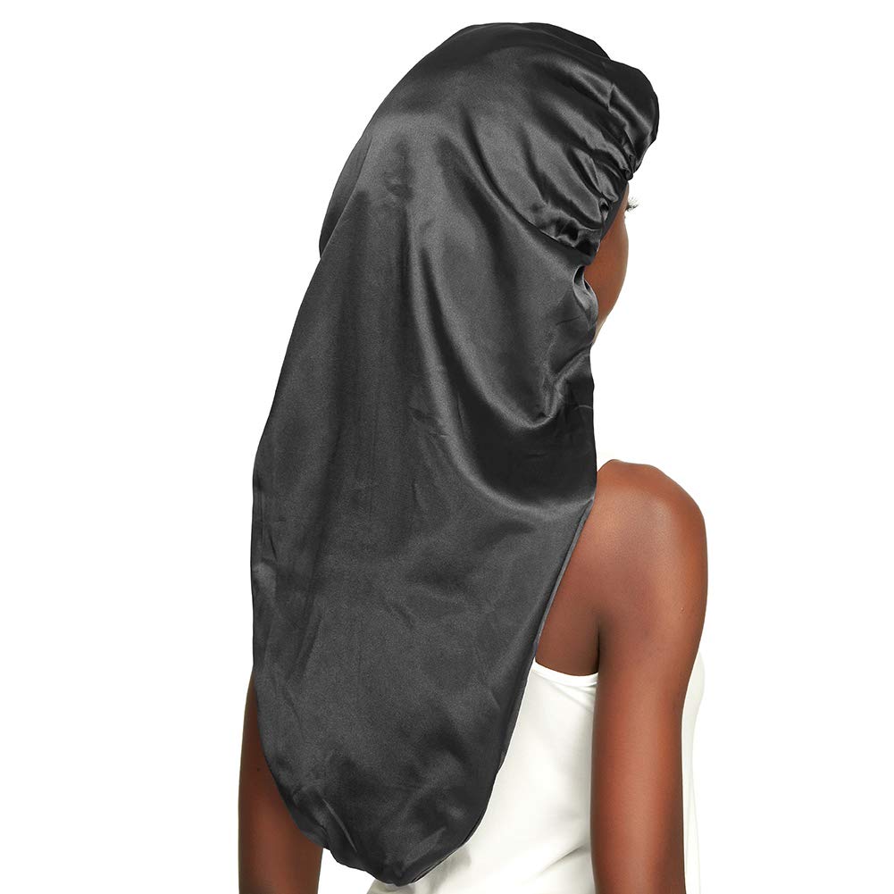 Long Braids Satin Bonnet Jumbo Sleep Cap to Protect Hair Black Beauty and Personal Care Awefeel