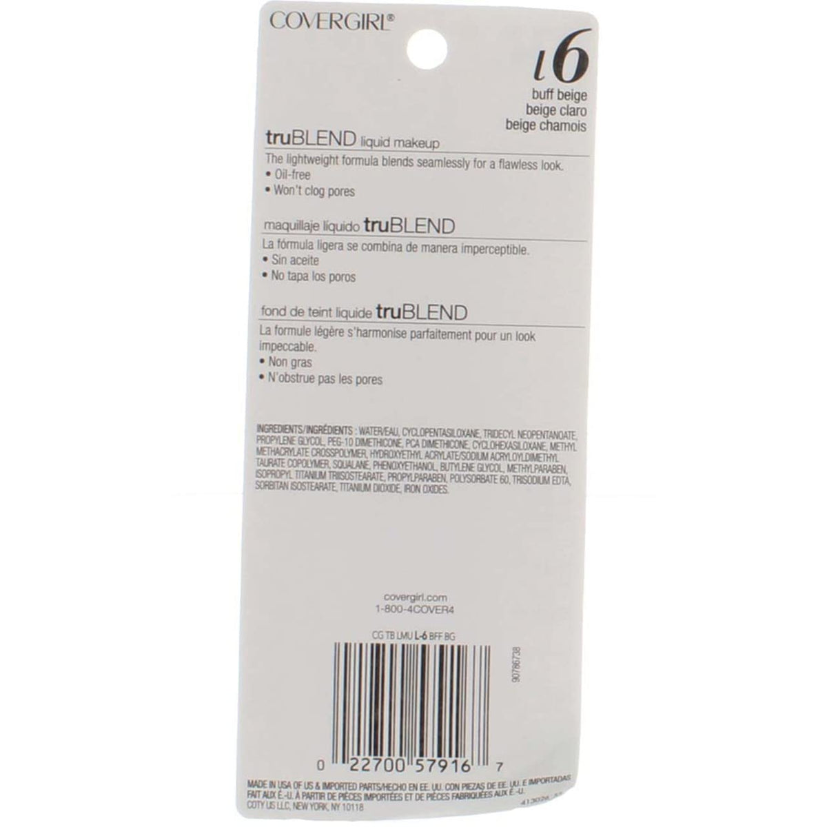 COVER GIRL - PROCTOR Trublend Liquid Makeup, 1.0 fl.oz, Beige
