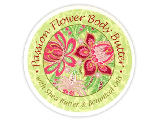 Greenwich Bay Trading Company Botanic Body Butter with Shea Butter and Cocoa Butter 8oz Tub (Passion Flower) Beauty & Personal Care Greenwich Bay