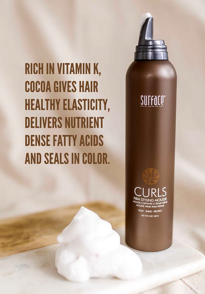 SURFACE Hair Curls Firm Styling Mousse, 2 oz Beauty & Personal Care SURFACE