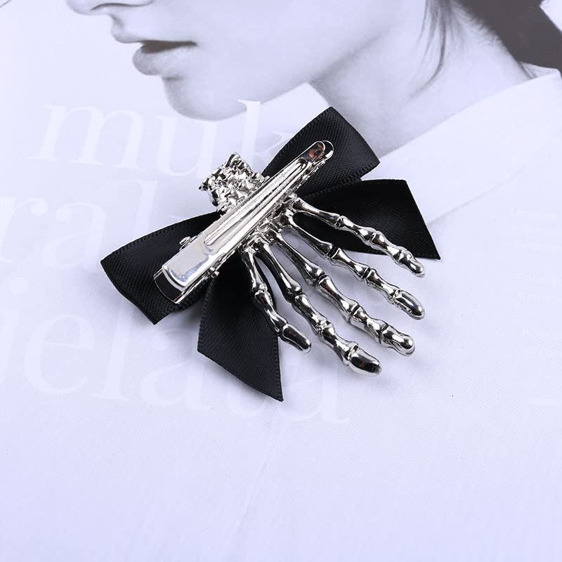 Utavu 2pcs Skeleton Hair Clip Claw Skeleton Hand Hair Clip Bone Clips Spooky Skull Goth Hair Clips Halloween Hair Accessories for Women Girls, Pack Beauty & Personal Care Utavu