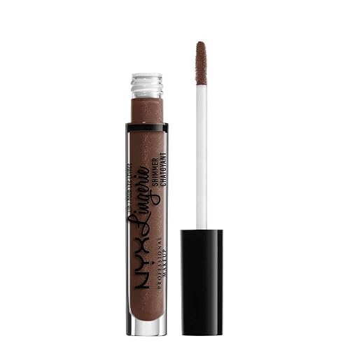 NYX PROFESSIONAL MAKEUP Lip Lingerie Shimmer, Lip Gloss - Maison (Milk Chocolate Brown) Beauty & Personal Care NYX PROFESSIONAL MAKEUP