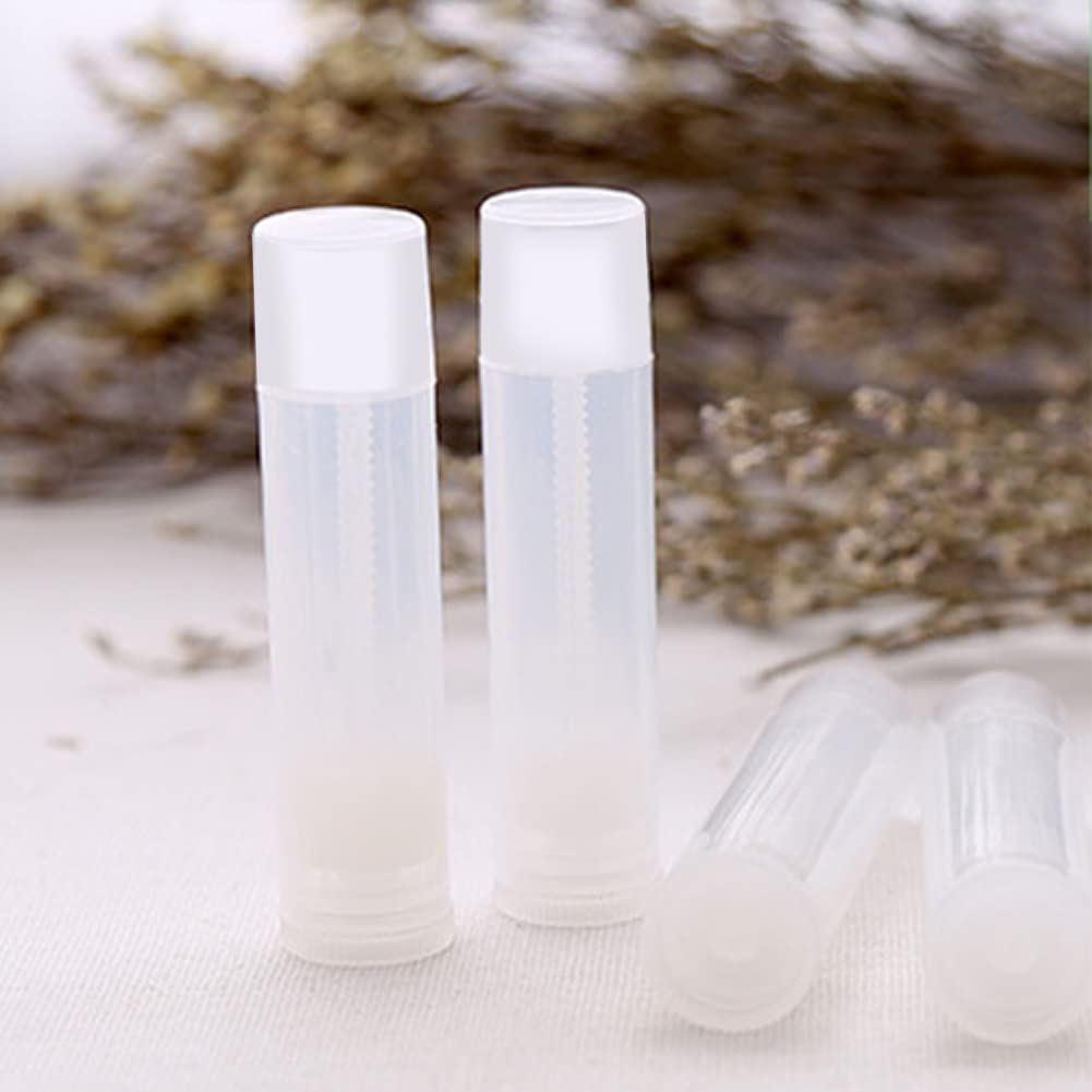Lip Balm Empty Container Tubes 3/16 Oz (5.5ml), Pack of 12; Natural (Translucent) Color Beauty & Personal Care Nuonove