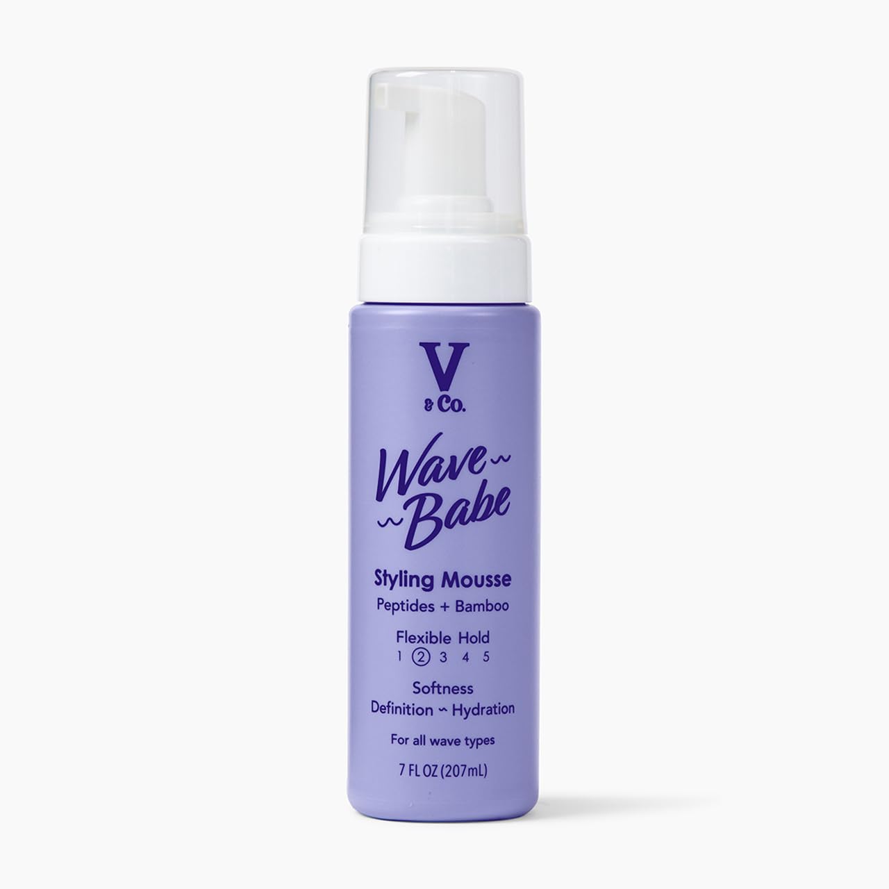 V&Co. Wave Babe Styling Mousse - Hair Mousse for Wavy Hair, Frizz Control & Volume - Lightweight Flexible Hold,Hydrating Hair Styling Product Beauty & Personal Care V&CO