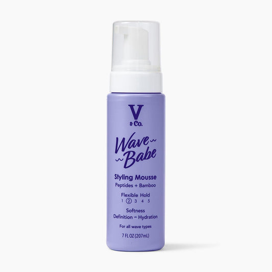 V&Co. Wave Babe Styling Mousse - Hair Mousse for Wavy Hair, Frizz Control & Volume - Lightweight Flexible Hold,Hydrating Hair Styling Product Beauty & Personal Care V&CO