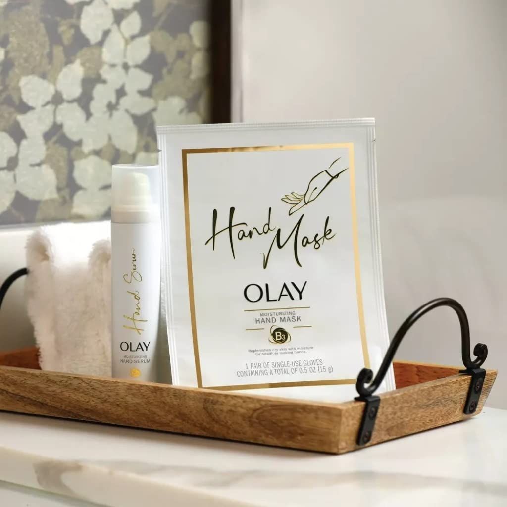 Olay Moisturizing Hand Mask Gloves (Pack of 4) Beauty & Personal Care Olay