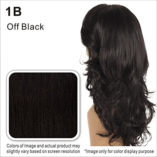 Vivica A. Fox BRITNEY-V New Futura Fiber, Deep Lace Front Wig in Color 1B