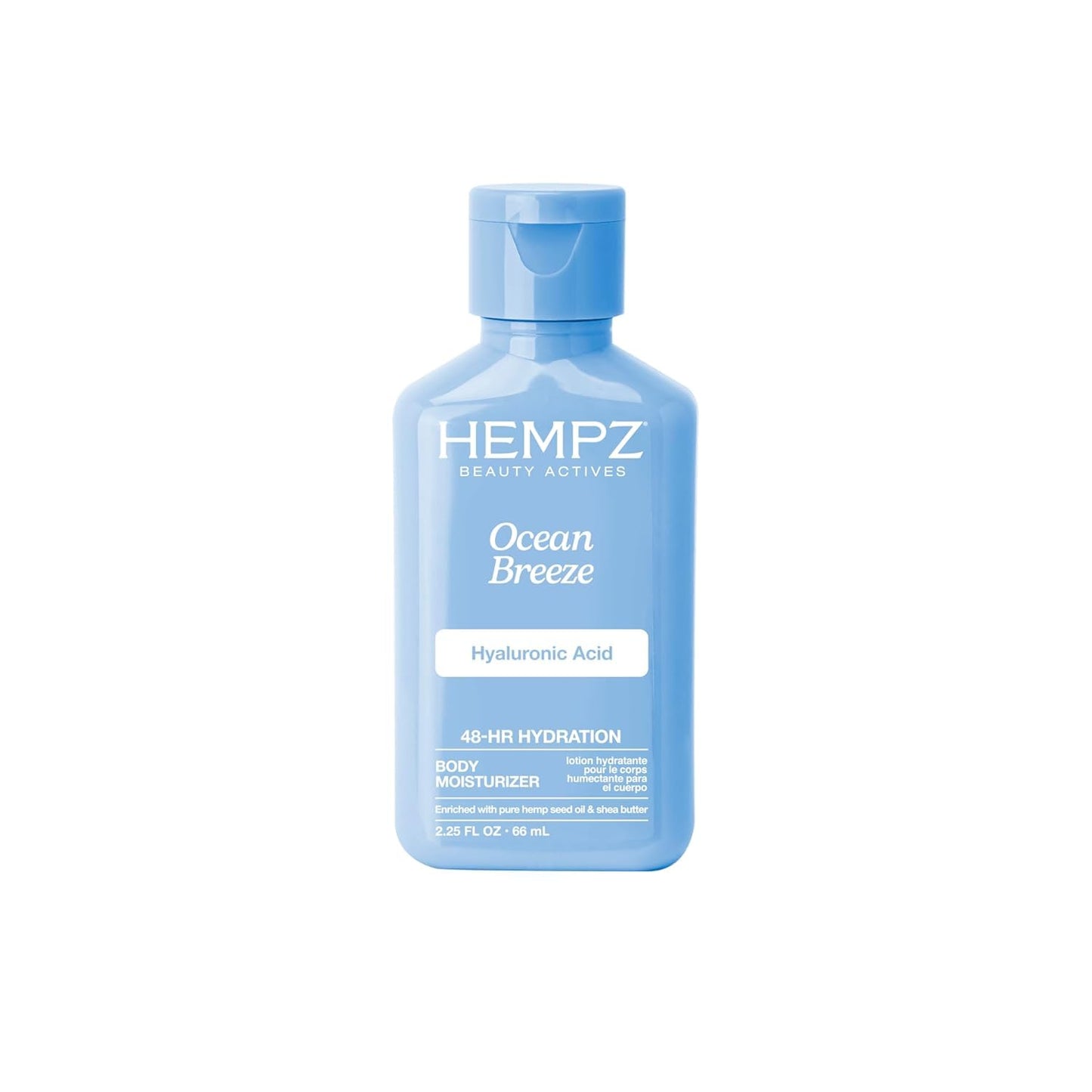 Hempz Body Lotion - Ocean Breeze Limited Edition Mini Daily Moisturizing Cream, Shea Butter, Aloe Body Moisturizer - Skin Care Products, All Natural Beauty & Personal Care Hempz