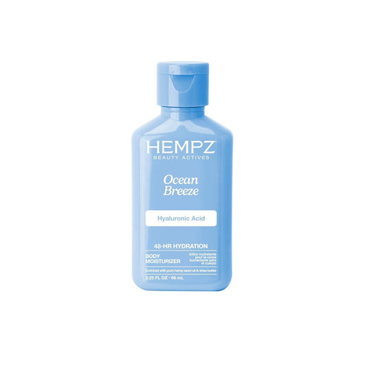 Hempz Body Lotion - Ocean Breeze Limited Edition Mini Daily Moisturizing Cream, Shea Butter, Aloe Body Moisturizer - Skin Care Products, All Natural Beauty & Personal Care Hempz