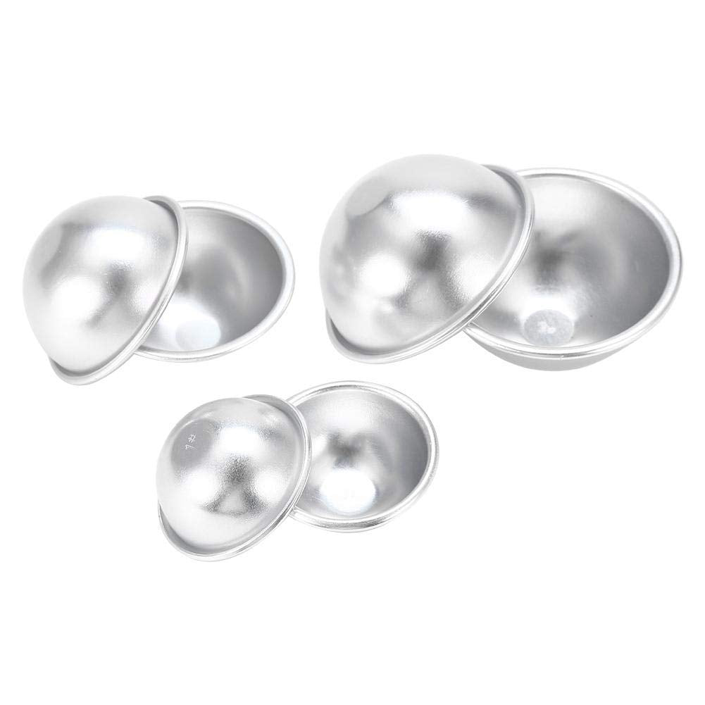 Ymiko Professional Bath Bomb Moulds, DIY Bath Bomb Fizzy Crafting Tools for Bath Bombs Handmade Aluminium Alloy Bath Bomb Molds (#7) Beauty and Personal Care Ymiko