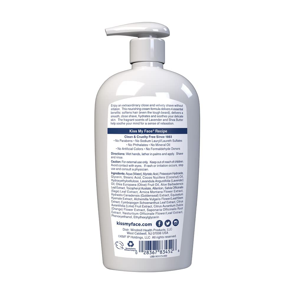 Kiss My Face Moisture Shave, Lavender & Shea 11 oz (Pack of 5) Beauty and Personal Care Kiss My Face