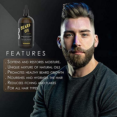 L3 Level 3 Beard Oil - Promotes Fast Beard Growth Soften and Restores Facial Hair - Level Three Scented Beard Beauty and Personal Care L3