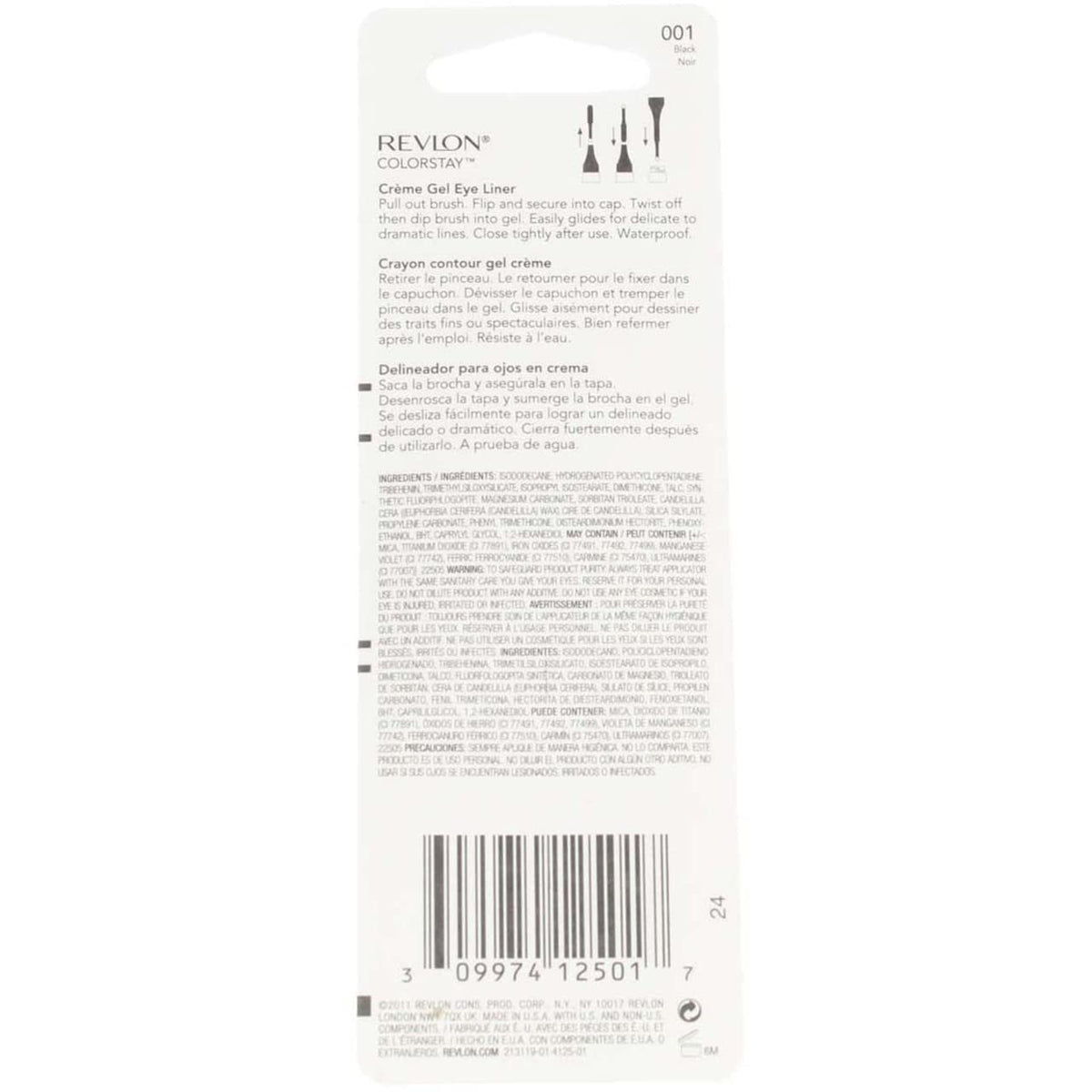 Revlon Colorstay Liner Creme Gel Eye Liner, Black [001], 0.08 Ounce Beauty & Personal Care REVLON