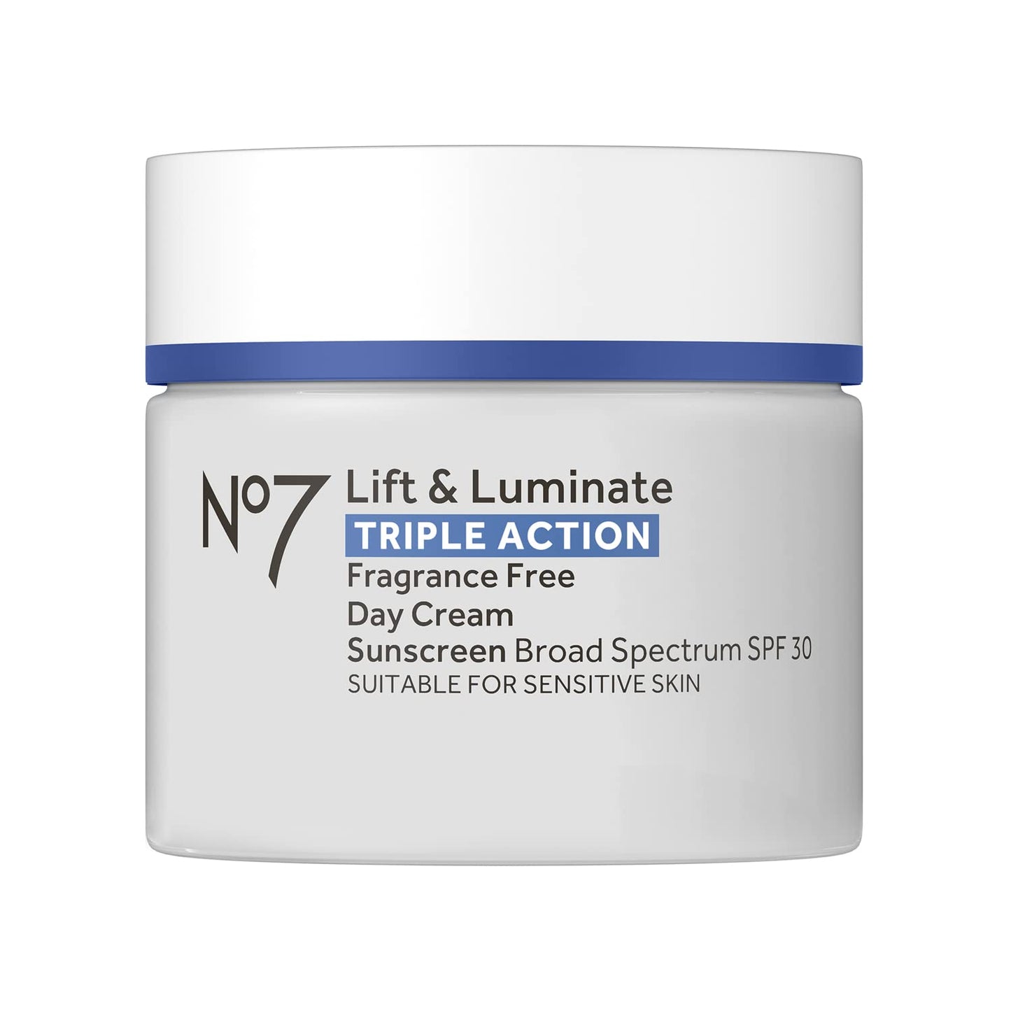 No7 Lift & Luminate Triple Action Face Cream - Fragrance Free Face Moisturizer with SPF 30 - Formulated with Anti Aging Collagen Peptides Beauty and Personal Care No.7 Default Title