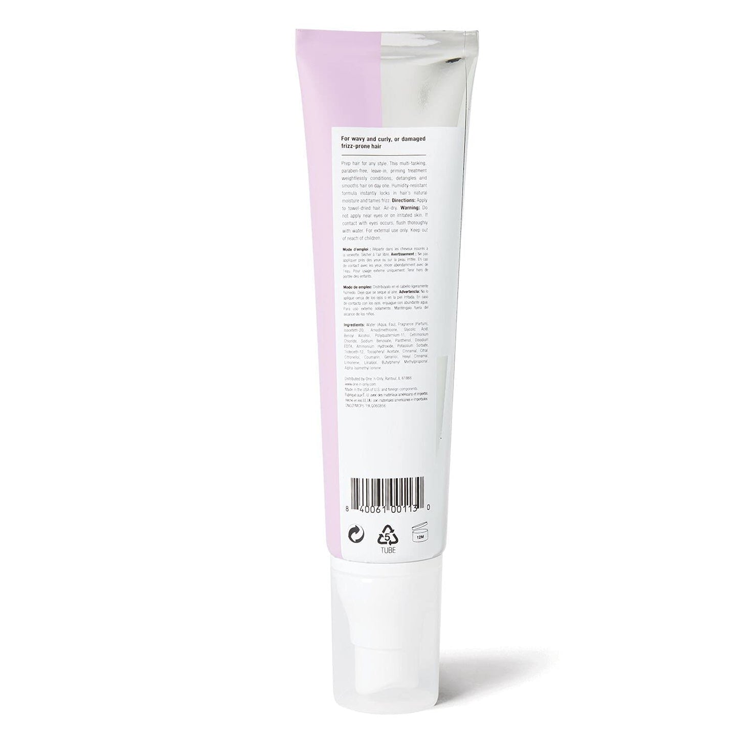 one 'n only Zero Fuss Coarse/Frizzy Hair Primer, Leave-in Spray, Detangles and Smooths, Weightlessly Conditions, Humidity Resistant, Tames Frizz, No Beauty & Personal Care One 'N Only
