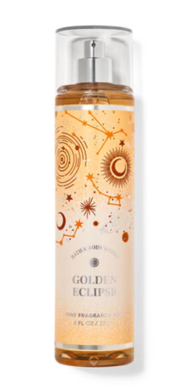 Bath & Body Works - 3 Piece Bundle - Spray - Body Cream - Shower Gel - Full Size and Bag HELLO GORGEOUS (Golden Eclipse) Beauty and Personal Care White Barn