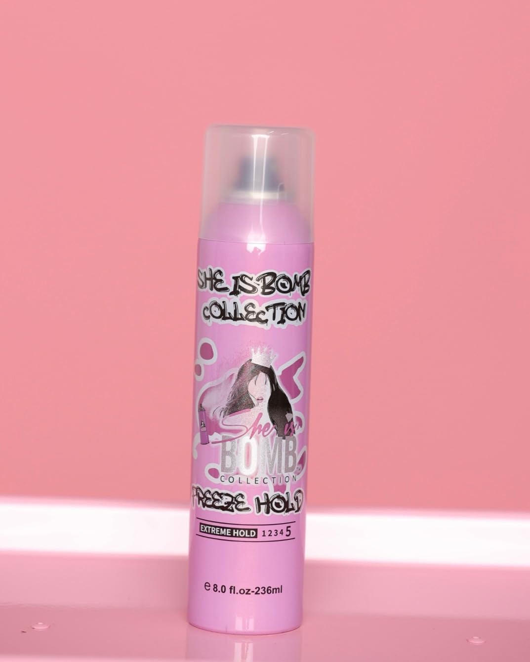 SHE IS BOMB Versatile Freeze Hair Spray, Extreme Hold for Wigs and Hairstyles, No Residue 8oz Beauty & Personal Care she is bomb collection