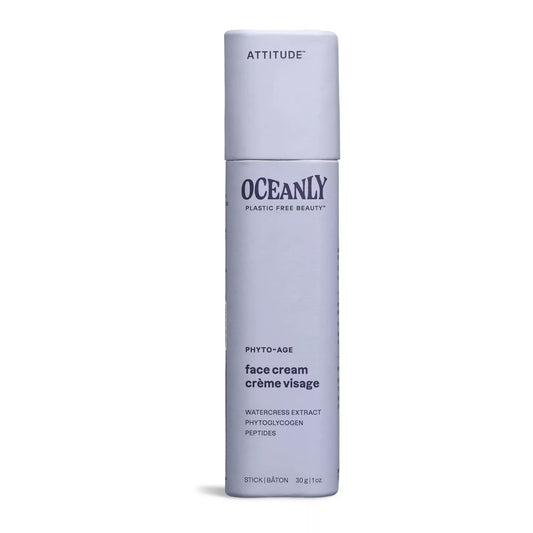ATTITUDE Oceanly Face Cream Bar, EWG Verified, Plastic-free, Plant and Mineral-Based Ingredients, Vegan and Cruelty-free Beauty Products, PHYTO AGE Beauty & Personal Care BIO SPECTRA ATTITUDE