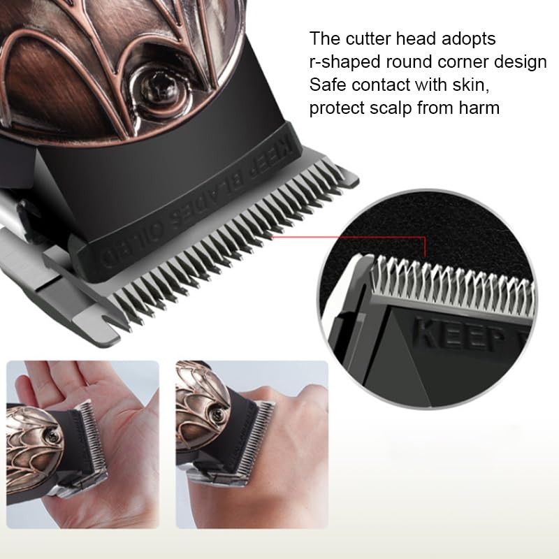GLESVOWIO Pro Hair Clipper Professional Barber Clippers Home Cutting Machine with LCD Display Adjustable Cone Rod Trimmer for Men Grooming Kit Beauty and Personal Care GLESVOWIO