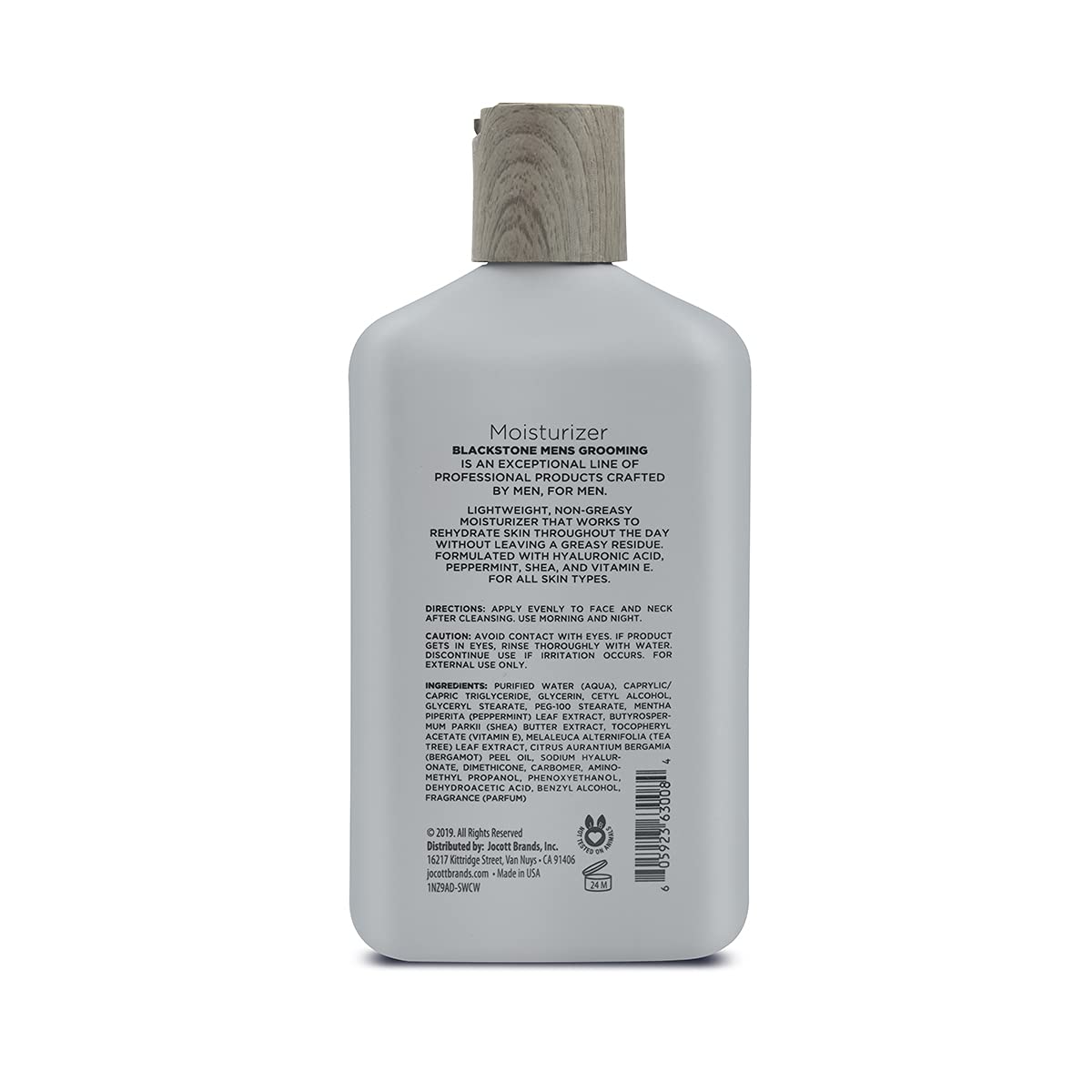 Blackstone Men's Grooming Refresh Facial Moisturizer with Vitamin E, Peppermint & Hyaluronic Acid - Lightweight & Non-Greasy | Restores Dry Skin Beauty & Personal Care Blackstone
