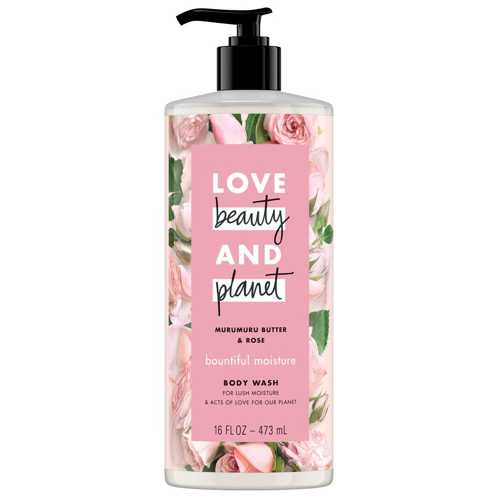 Love Beauty And Planet, Bountiful Moisture Body Wash to Clean Hydrate Skin Murumuru Butter Silicone Free Paraben Free Vegan, rose, 16 Fl Oz Beauty & Personal Care Love Beauty And Planet