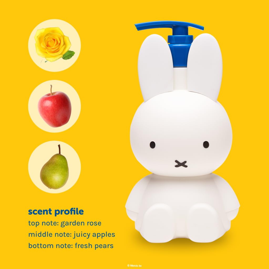 The Crème Shop Miffy Flower Garden Body Lotion, Hydrating and Nourishing Body Cream with Hyaluronic Acid and Niacinamide, Miffy Pump Bottle, Garden Beauty & Personal Care The Crème Shop