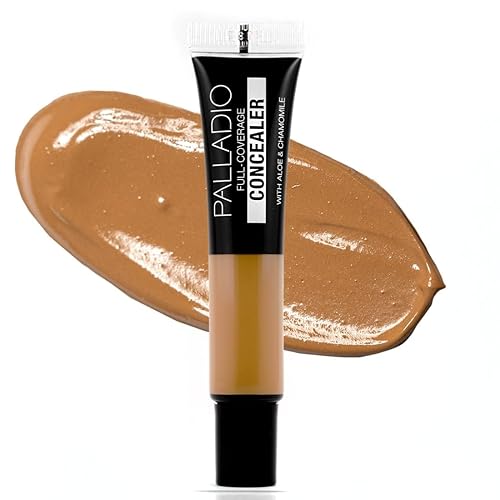 Palladio Full Coverage Concealer - Creamy Face & Under Eye Formula, Disguises Dark Circles, Blemishes, Fine Lines, Evens Skin Tone (Frappe) Beauty & Personal Care Palladio