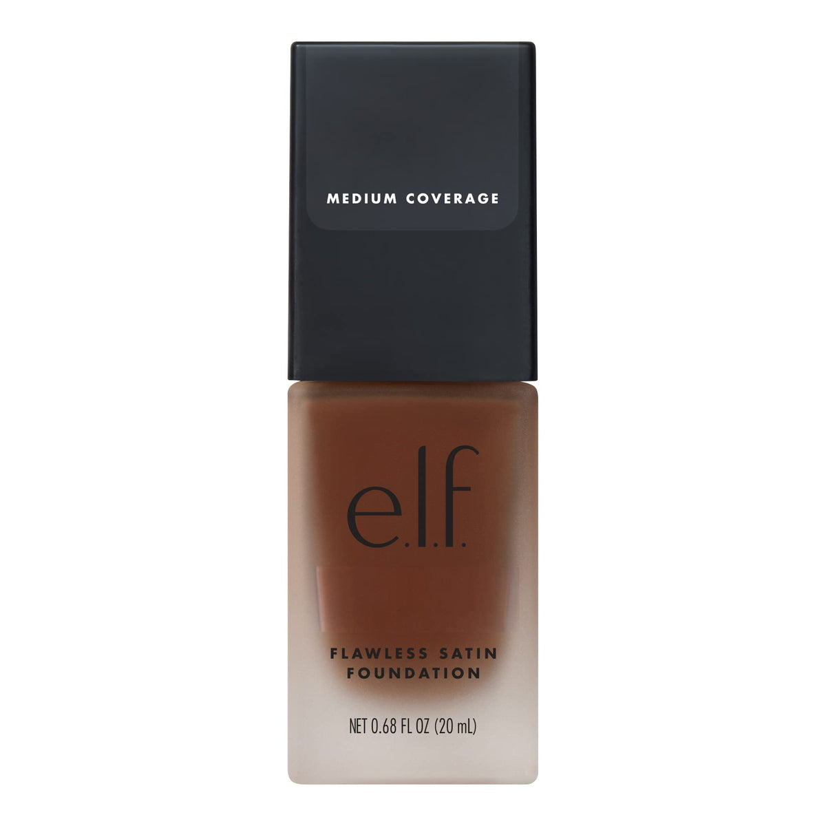 e.l.f. Flawless Satin Foundation, Lightweight & Medium Coverage, Semi-Matte Finish, Vegan , Espresso, 0.68 Fl Oz (20mL) Beauty & Personal Care e.l.f.