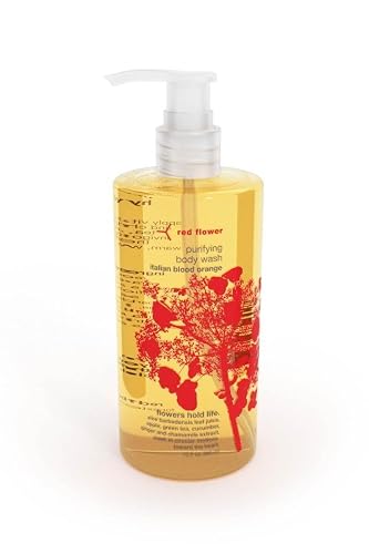 Red Flower Italian Blood Orange Purifying Body Wash - Cleanse & Hydrate Botanical Shower Gel with Organic Fruit & Leaf Extracts for Hydrated, Radiant Beauty & Personal Care Red Flower