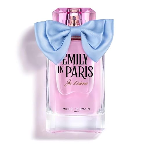 Michel Germain Emily in Paris Je T'aime Eau de Parfum Women's Fragrance Spray, Floriental Woody Scent, Top Notes of Pink Pepper, Raspberry, Seductive Beauty & Personal Care Michel Germain