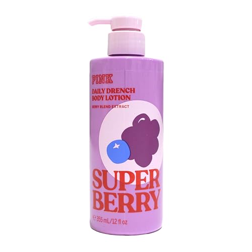 Victoria's Secret Pink Daily Drench Body Lotion 12 Fl Oz (Super Berry) Beauty & Personal Care Victoria's Secret