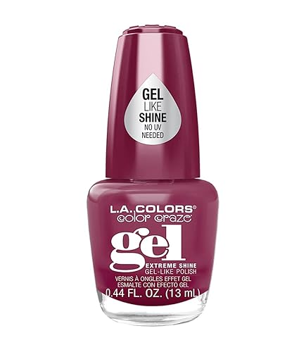 L.A. COLORS Gel Shine Nail Enamel Polishtea Time, 0.44 Fl Oz Beauty & Personal Care L.A. COLORS