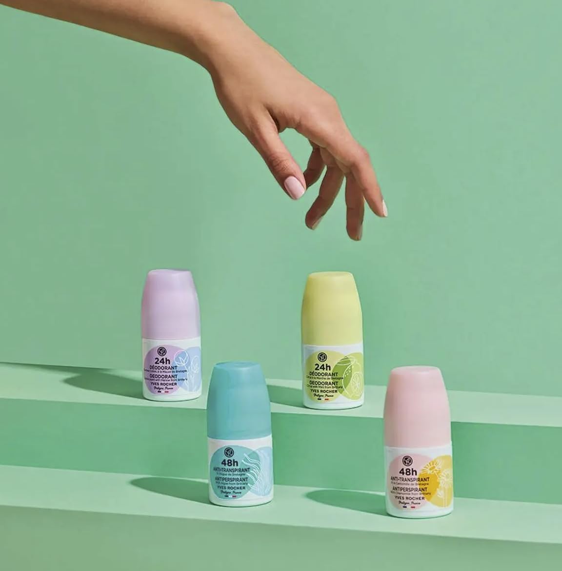 Yves Rocher 48H Antiperspirant Citrus with Mint from Brittany - Long-Lasting Freshness, No White Marks, Gentle on Skin - 50ml / 1.7flOz Beauty and Personal Care Yves Rocher