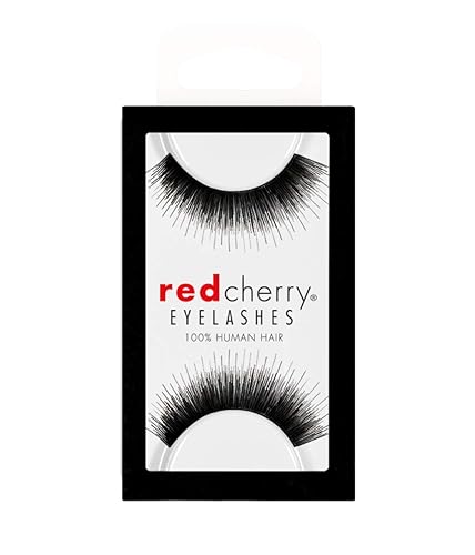 Red Cherry #76 False Eyelashes, Black (Pack of 6) Beauty & Personal Care Red Cherry