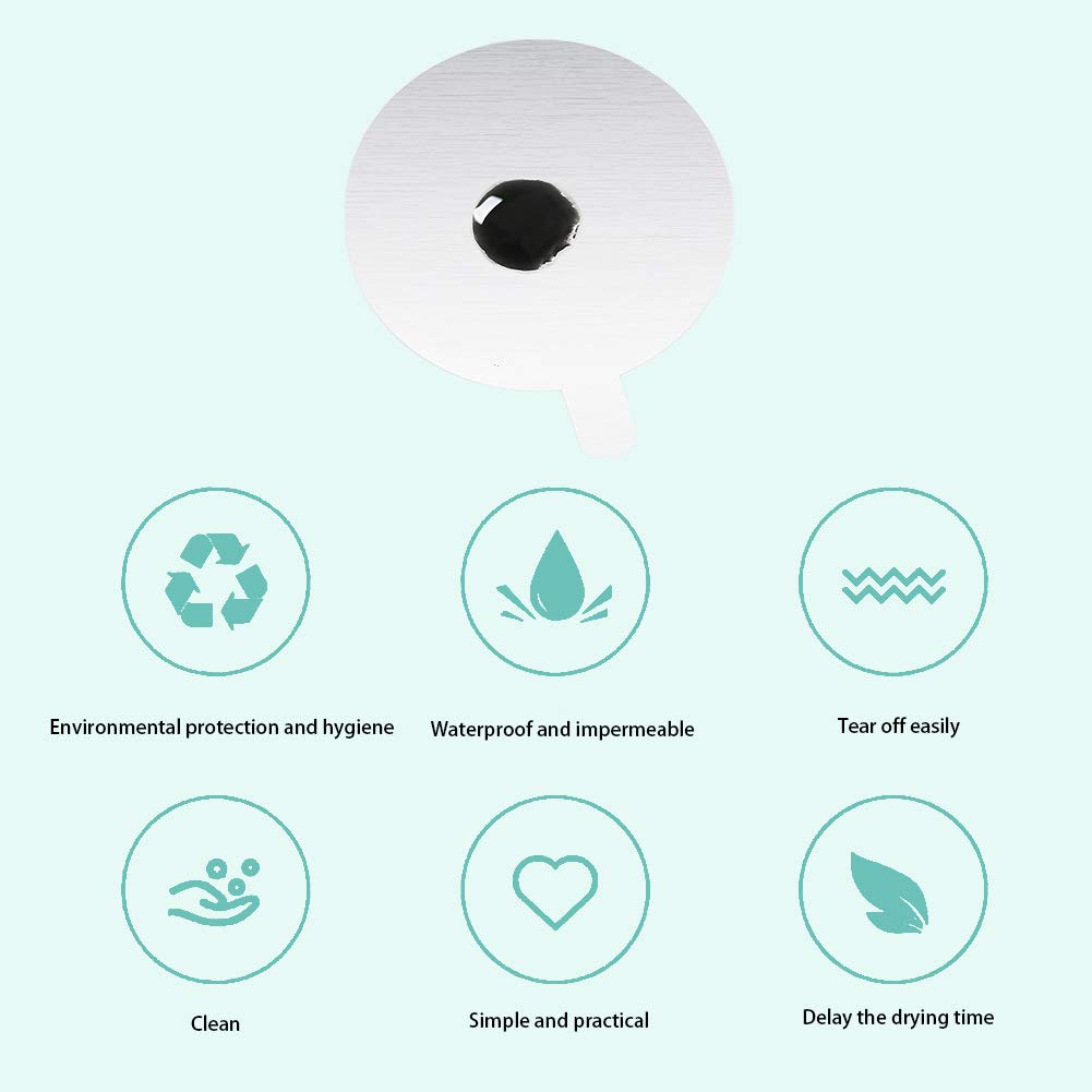 900 PCS 1 Inch Disposable Eyelash Glue Holder Pallet Stickers Pads Waterproof Glue Aluminum Foil Stickers with 2 PCS Eyelash Extension Jade Stone Beauty & Personal Care Jolbndcv