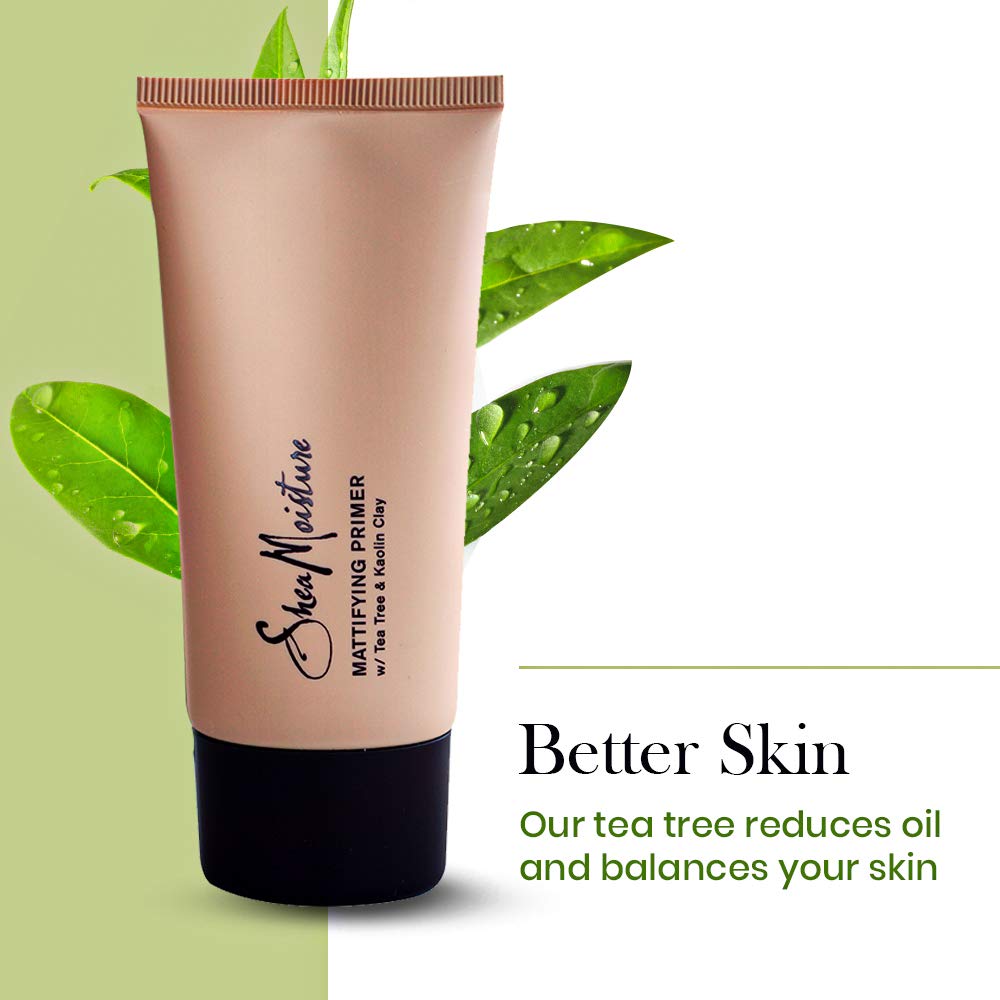SheaMoisture Mattifying Primer - Matte Face Primer Hydrates and Balances Skin - Made with Organic Shea Butter, Tea Tree and Kaolin Clay (Good Beauty & Personal Care SheaMoisture